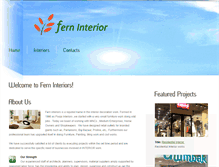 Tablet Screenshot of ferninteriors.com